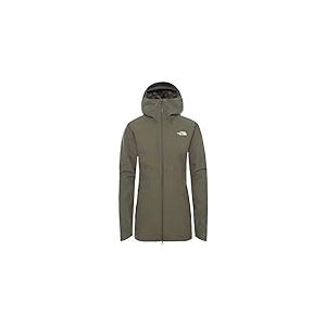 THE NORTH FACE Assiette Hikesteller Veste Softshell, Taupe/Vert, L Femme