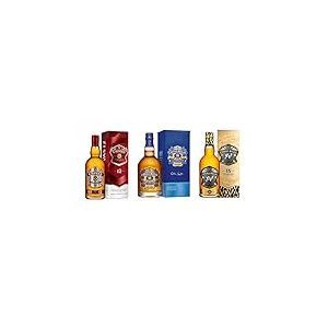 Trio CHIVAS REGAL 12, XV et 18 ans Whisky Ecossais - 40%, 3x70cl