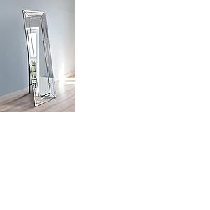 MirrorOutlet Grand Miroir v&eacute;nitien Moderne sur Pied sans Cadre 150 x 40 cm