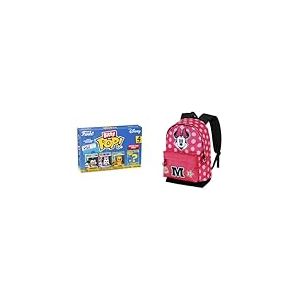 Funko Bitty Pop Disney Mickey/Minnie/Pluto &ndash; Mini Figurines 2,2 cm &agrave; Collectionner, Sac &agrave; Dos Disney Minnie Class HS Fan 2,2 31&times;44 cm Rose