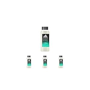 Adidas - Active Skin & Mind - Gel Douche Deep Clean Homme - Clean & Vegan et Flacon recycl&eacute; - 250 ML (Lot de 4)