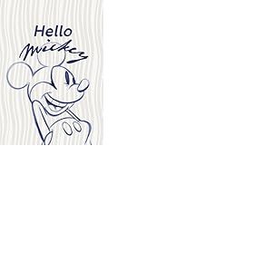 Komar Tableau mural Disney Mickey Mouse Hello - Dimensions : 50 x 70 cm - Décoration murale pour chambre d'enfant