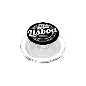 Lisbonne Portugal Retro Tram Souvenir Vacances Vintage PopSockets PopGrip pour MagSafe