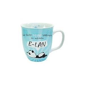 Hope & Gloria 45672 Tasse à café en porcelaine avec inscription en allemand « Panda E-LAN » 40 cl