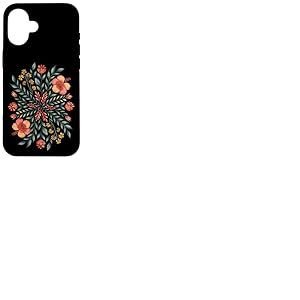 Mandala floral Boho Botanique Nature Calm Vibes Art Coque pour iPhone 16
