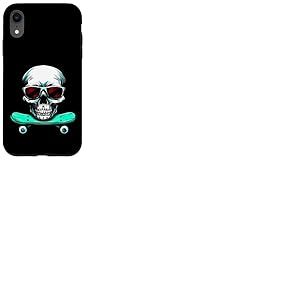 Tête de Mort Skater/Skateboard Tête de Mort Coque pour iPhone XR