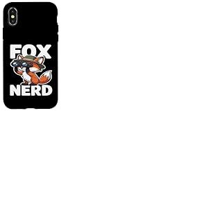 Fox Nerd Chapeau Explorateur avec Jumelles Coque pour iPhone X/XS
