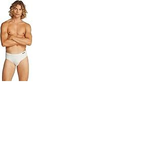 Calvin Klein Slip de Bain Homme Brief avec Insigne, Blanc (Chalk), L