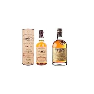 The Balvenie 14 Years Old Carribean Cask Single Malt Scotch Whisky 70 cl & Monkey Shoulder Blended Malt Scotch Whisky 70 cl