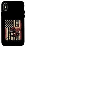 Pitmaster Fumoir pour Barbecue Motif Drapeau am&eacute;ricain Coque pour iPhone X/XS