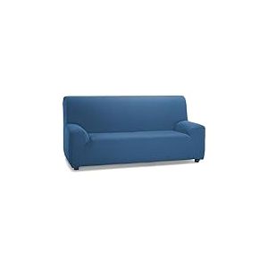 ECOMMERC3 | Housse de canapé élastique et Extra Douce pour canapé 4 Places 220 à 260 cm - Housse de canapé réglable, Couleur Bleu Ciel - 100% fabriquée en Espagne