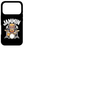 Jammin Funny Drummer Amateur de Musique Coque pour iPhone 17 Pro