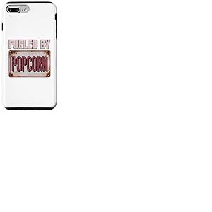 Fueled by Popcorn Design Rétro Movie Lover Coque pour iPhone 7 Plus/8 Plus