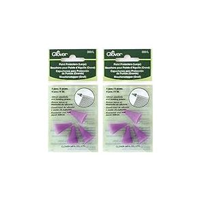 Clover bouchon arrête-maille p/pointe aiguille(large) unit (Lot de 2)