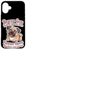 Rescue Dog Lover Women Men Cute Pet Loyal Animal Niche Humour Coque pour iPhone 16 Plus