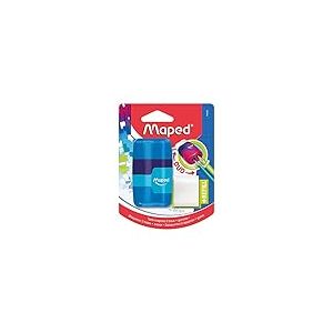 Maped Connect Colour Duo gomme et taille-crayon (couleurs assorties), 49220