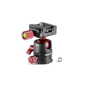 Neewer T&ecirc;te sph&eacute;rique Pro en m&eacute;tal rotative &agrave; 360 degr&eacute;s avec Plaque Rapide de 6,35 mm, Niveau &agrave; Bulle pour tr&eacute;pied, Monopode, Curseur, Appareil Photo Reflex num&eacute;rique, cam&eacute;scope jusqu'&agrave; 8 kg (Bleu)