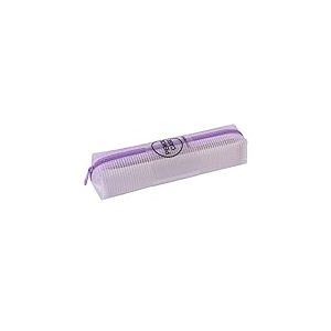 APLI 18698 - Trousse translucide Zipper Bag Nordik collection - Fermeture &eacute;clair couleur lilas - Dimensions : 210 x 45 x 45 mm.