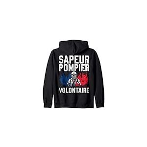 Sapeur Pompier Volontaire pour nos Héros Pompier Homme Femme Sweat à Capuche