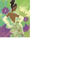 Komar Décoration murale - Princesse Disney Tiana en vert - Dimensions : 40 x 50 cm - Pour chambre d'enfant