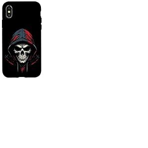 Sweat à Capuche tête de Mort Coque pour iPhone X/XS