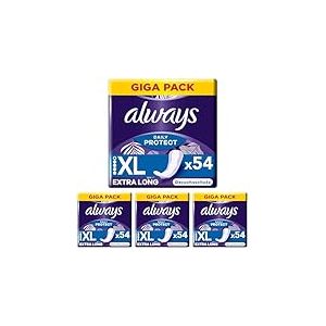 Always Daily Protect Lot de 216 protège-slips extra longs pour femme Parfum frais Convient à toutes les formes de slip Respirant et flexible