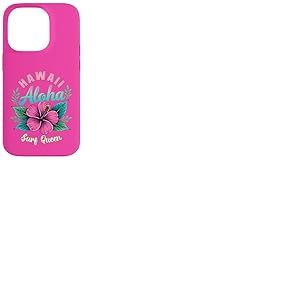 Hawaii Aloha Surf Queen Tropical Hibiscus T-Shirt pour Femme Coque pour iPhone 14 Pro