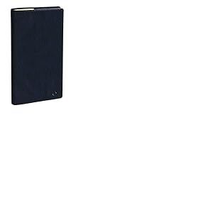 Quo Vadis 217057Q Agenda BI-PLANNING Langue italienne Année 2025 Couleur Bleu Format 8,8 x 17 cm Semaine par page 12 Mois Janvier-Décembre Papier Blanc Couverture Amovible en Cuir Marlow