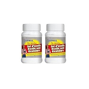 STARWAX THE FABULOUS - Sel d'Oseille - Dégrise le Bois - Détache les Textiles Blancs - Elimine la Rouille - Désoxyde les Métaux et Cuivres - 100% d'Origine Naturelle - Fabriqué en France - 400 g