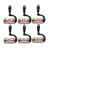 Scotch-Brite Brosse Adhésive Extra pour Poils d'animaux – Ultra Adhésive, pour Surfaces Planes, 6 Rouleaux, 48 Feuilles par Rouleau, 288 Feuilles au Total, Blanc