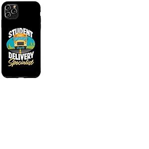 Design amusant conducteur de bus scolaire jaune Coque pour iPhone 11 Pro Max