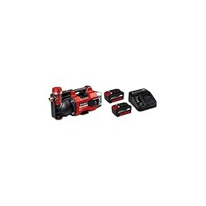 Einhell Pompe d’arrosage sans fil AQUINNA 36/38 F LED Power X-Change (36V, débit max. 3 800 L/h, refoulement max. 37m, ÉCO/BOOST, protection surcharges et gel) avec Chargeur et 2 Batteries 3,0Ah
