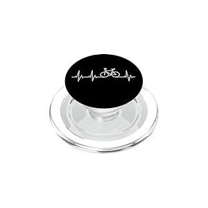 V&eacute;lo Artificiel avec Battement de c&oelig;ur - &Eacute;lectrocardiogramme PopSockets PopGrip pour MagSafe