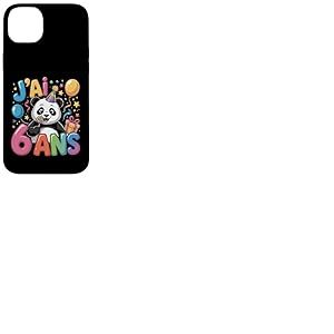 Enfant Panda Enfant 6 ans Anniversaire Garçon Fille Panda Coque pour iPhone 14 Plus