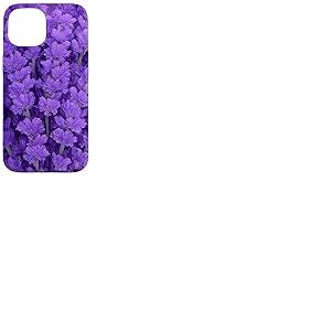 Bouquet de Lavande botanique en Forme de c&oelig;ur Violet Coque pour iPhone 15