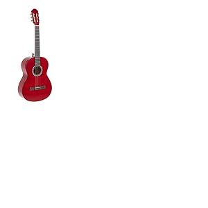 GEWA guitare de concert, guitare Basic, corps en tilleul, touche en bois de pakka, mécaniques chromées, 4/4 rouge