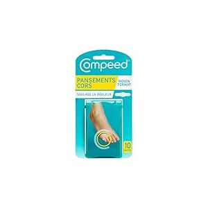 Compeed - 10 Pansements Hydrocolloïdes - Cors aux Pieds -Seconde Peau - Cicatrisation rapide