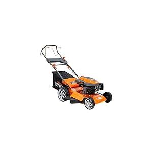 RURIS Tondeuse à Gazon Thermique Autotractée DAC 120XLS – Moteur 4 CV 161 CC, Largeur de Coupe 460 mm, Bac 55 L, 4 Fonctions : Ramassage, Éjection Arrière et Latérale, Mulching