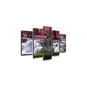Cuadros Camara Tableau Moderne Photographique, Impression sur Bois, Bouddha Bouddha, Relaxation, Relaxation, Zen, 165 x 62 cm, ref. 26246