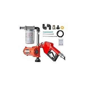 VEVOR Pompe Transfert Carburant 40 L/min Pompe Transfert Gasoil 12 V CC avec Pistolet Arr&ecirc;t Automatique, Tuyau Refoulement, Protection contre Surchauffe, Antid&eacute;flagrante, pour Essence Diesel K&eacute;ros&egrave;ne