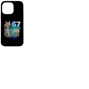 67 Meme Coyote Hurlant &agrave; la Lune Six Seven Coque pour iPhone 14 Pro Max