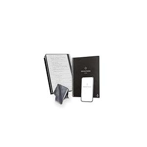 Rocketbook Fusion Agenda Non Daté Réutilisable, Taille Executive 15 cm x 22,4 cm, Noir - Objectifs, Calendrier Mensuel et Hebdomadaire, « To-Do Lists » Quotidiennes, Pages Lignées et Pointillées