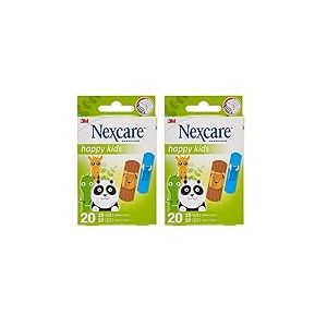 3M Tiritas Nexcare Kids Animales 20U Surtid (Lot de 2)