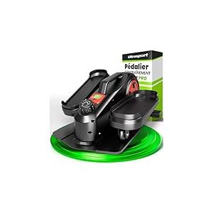 Ultrasport Mini Stepper Fitness Appartement, Mini Stepper Escalier Sport avec Écran LCD, Noir-Rouge
