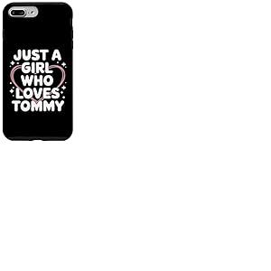 Just A Girl Who Loves Tommy T-Shirt Cute Tommy Coque pour iPhone 7 Plus/8 Plus