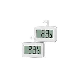 AiQInu 2 Thermomètre Numérique Mini, Thermometre Congélateur, Thermometre Frigo Digital