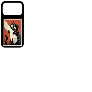 Chat Noir Mordant Le Bras Papa Chat Morsure Coque pour iPhone 17 Pro