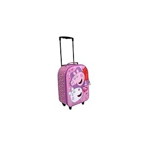 Undercover - Peppa Pig Trolley pour Enfants - Compartiment Principal spacieux - Compagnon de Voyage idéal - Tige télescopique réglable et fixable