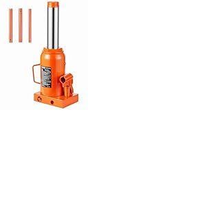 VEVOR Cric bouteille hydraulique 30 t, cric bouteille soud&eacute; avec longue poign&eacute;e en 3 sections, gamme de levage 285-475 mm, pour voiture, pick-up, camion, r&eacute;paration automobile, ing&eacute;nierie industrielle