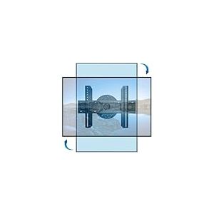 Mount-It. Support TV mural discret fixe avec fonction Rotation &agrave; mode portrait ou paysage compatible avec Samsung, Sony, Toshiba, LG, Panasonic, Sharp, LED, LCD, TV